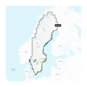 Sverige, sjöar och floder - Sjökort för inland